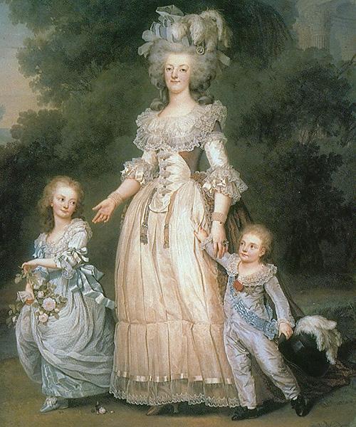 Adolf-Ulrik Wertmuller Marie Antoinette with her children